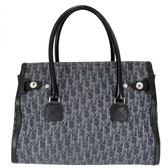 Dior Handbag  Oblique Christian Flight Navy Line - Picture 1 of 8